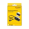 Radiator DELOCK 18460 do SSD M.2 2280 — aluminium/miedź, RGB 5V, czarny