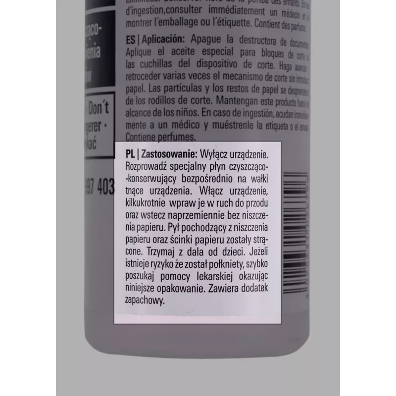 Olej smarujący HSM 1235997403, 0,25 L, transparentny/biały, pojedyncze opakowanie