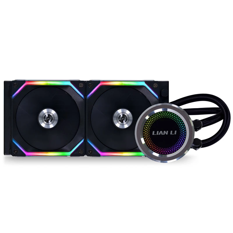 Lian Li Galahad AIO Processor Chłodzenie cieczą All-in-one 12 cm Czarny