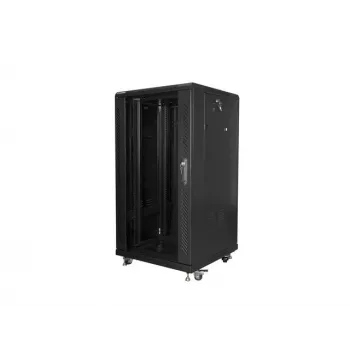 Lanberg FF01-6622-12B szafa rack 22U Wolnostojąca Czarna