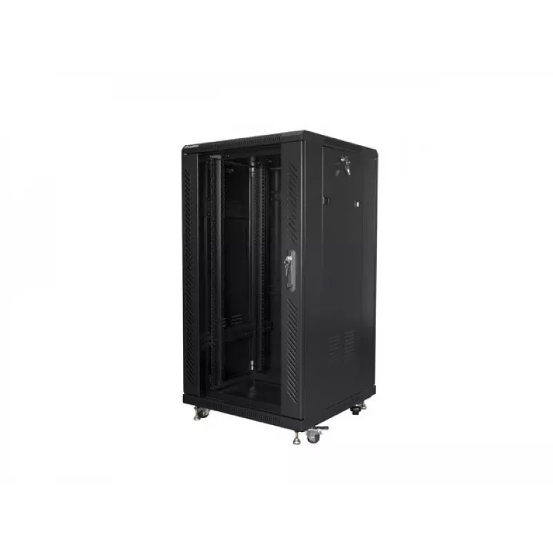 Lanberg FF01-6622-12B szafa rack 22U Wolnostojąca Czarna