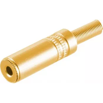 3.5mm Stereo Connector ShiverPeaks 51210-MG Gold-Plated Metal, wtyk audio 3,5 mm
