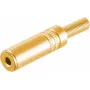3.5mm Stereo Connector ShiverPeaks 51210-MG Gold-Plated Metal, wtyk audio 3,5 mm