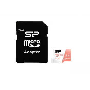 MicroSDXC Silicon Power 64 GB UHS-I Class 10 SP064GBSTXDV3V20SP