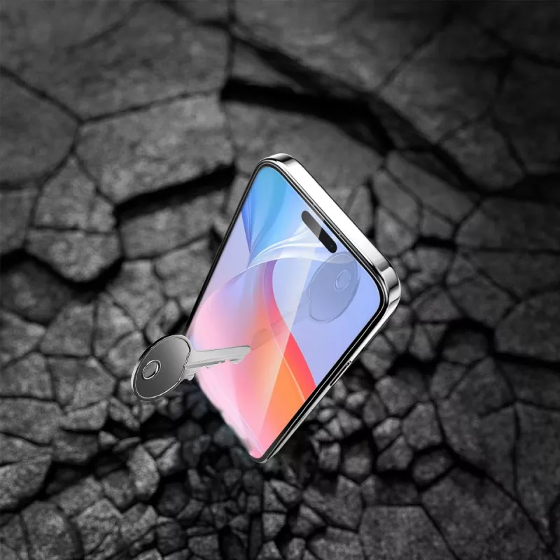 Przezroczysta folia ochronna 4smarts 541200 do Apple iPhone 16 odporna na upadki, uderzenia i zarysowania