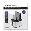Qoltec 50309 stacja dokująca HDD SSD 2.5 3.5 | SATA III | USB 3.0 | Super speed 5Gb/s | z funkcją klonowania