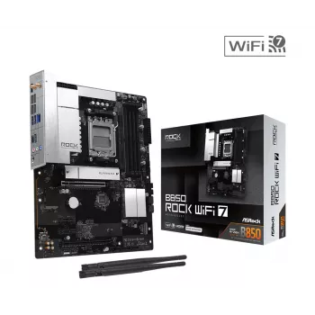 ASRock B850 Rock WiFi 7, płyta główna, gniazdo AMD AM5, ATX, DDR5, Wi-Fi 7