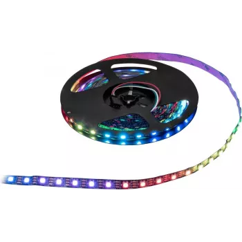 Taśma LED pikselowa EUROLITE 50530210 2,5 m RGB 5 V – adresowalna taśma LED, długość 2,5 m, zasilanie 5 V, RGB