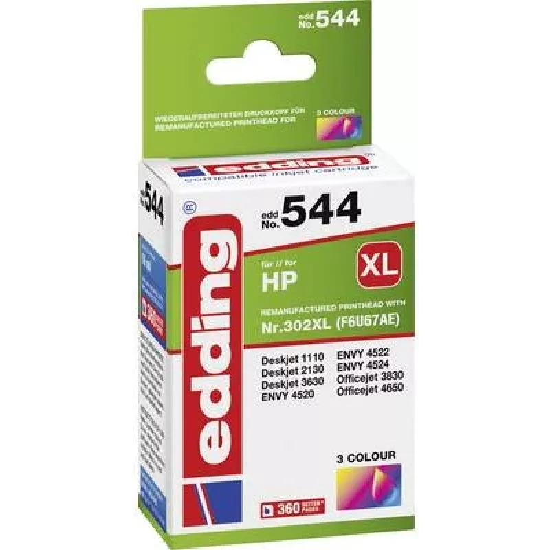 Edding EDD-544 Druckerpatrone 1 Stück(e) Kompatibel Hohe (XL-) Ausbeute Cyan - Magenta - Gelb (18-544)