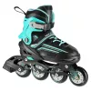 Nils Extreme NH18190 2IN1 Skates Czarny/niebieski SIZE. M (34-38)) Z wymiennymi łyżwami hokejowymi