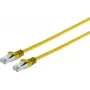 Kabel sieciowy ShiverPeaks 75520-SLY CAT 7 U/FTP płaski RJ45, ekranowana skrętka, płaska konstrukcja