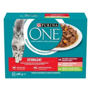 Mokra karma dla kota Purina Nestlé Sterilcat Mix Flavours multipack 12x85 g, dorosły, 78% wilgotności, 13% białka