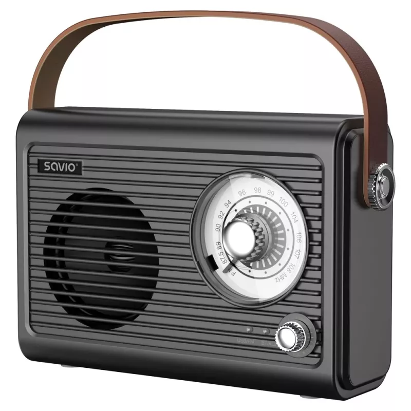 Przenośne radio Savio RS-01 Analog Czarny