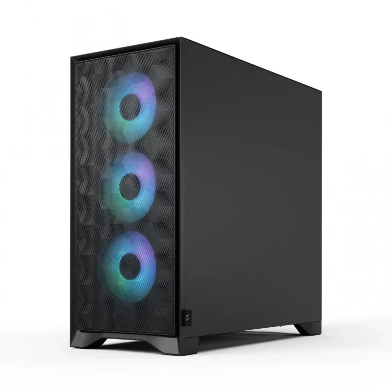 Obudowa PC Fractal Design Pop 2 Air Czarny Solid typu midi tower — obsługa ATX, 3 wentylatory przednie 120 mm, zatoki na dyski 2,5/3,5 cala, 215×481×462 mm