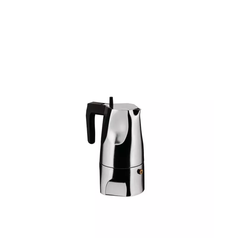 Alessi MT18/3 Ekspres do kawy Ossidiana, stal nierdzewna, aluminium, 3,5 x 18,5 x 40,5 cm