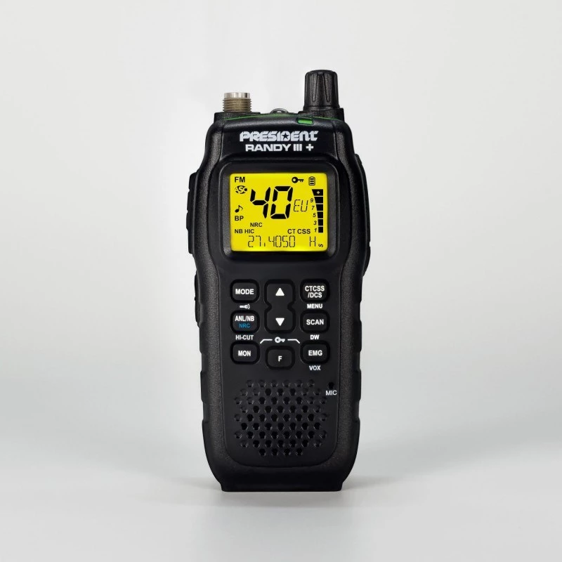 President Randy III Plus ASC AM/FM CB Portable Radio Czarny