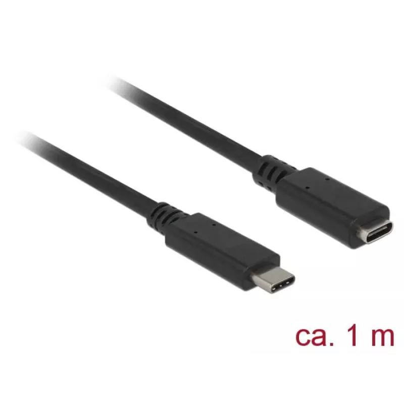 Kabel USB DeLOCK 85533 USB 3.2 Gen 1 1m USB C Czarny