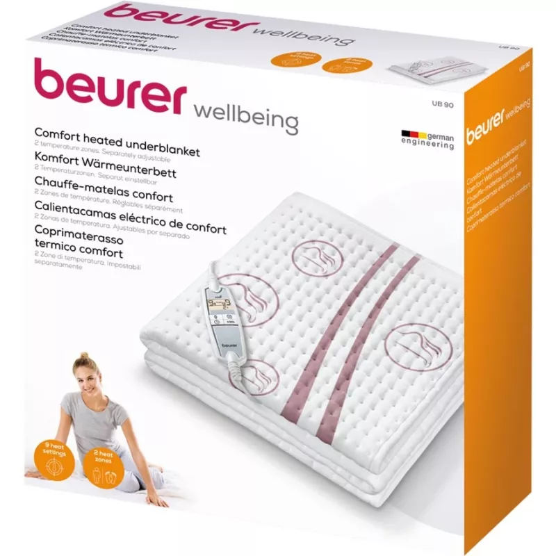 Beurer UB 90 podgrzewana podkładka, 80 x 150 cm, biała