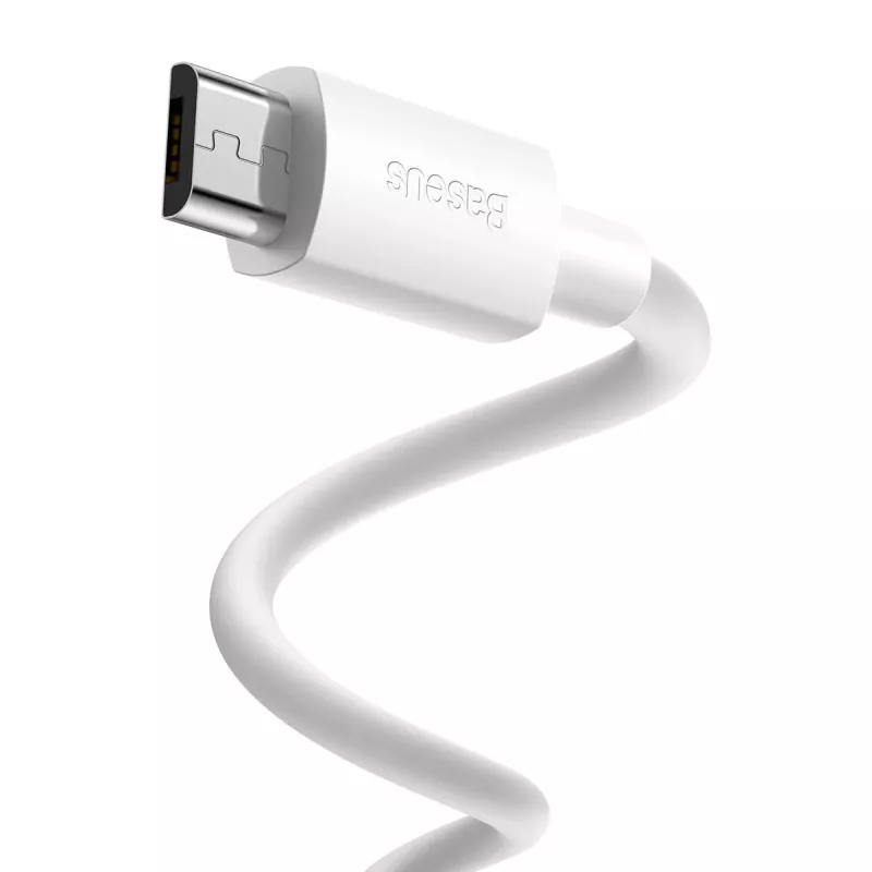 Kabel USB A na Micro-USB B Baseus TZCAMZJ-02 1.5 m Biały