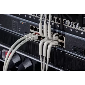 Digitus CAT 6A F-FTP giętki kabel krosowy, miedziany, 3 m, szary, 10 sztuk