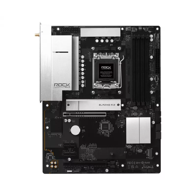 ASRock B850 Rock WiFi 7, płyta główna, gniazdo AMD AM5, ATX, DDR5, Wi-Fi 7