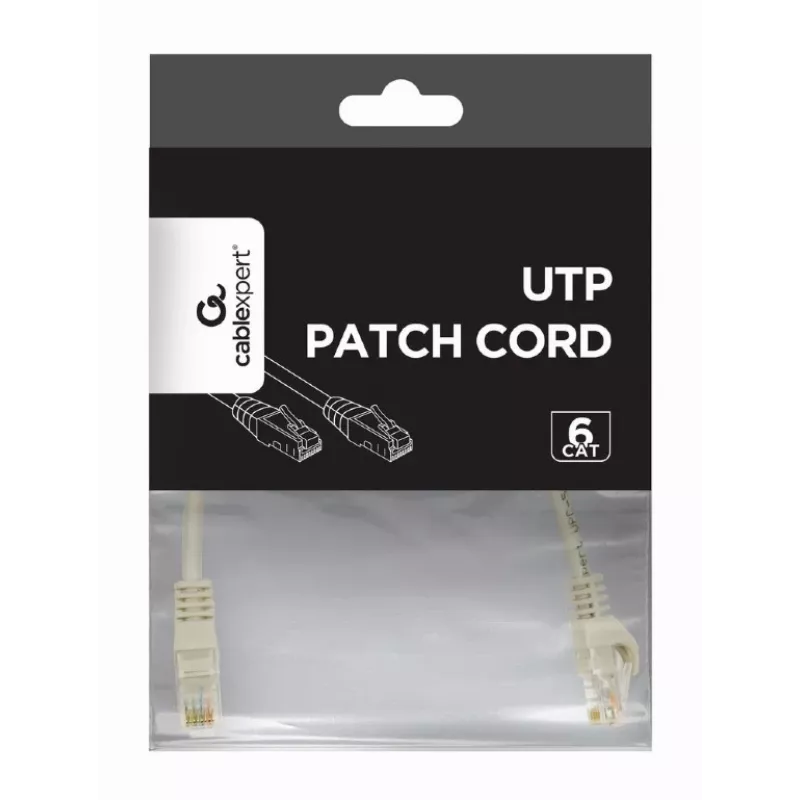 Kabel sieciowy Gembird PP6U-CU-1M RJ-45 Cat6 1m Szary