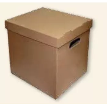 Pudełko archiwalne SMLT, 360x290x350mm, brązowe, ekologiczne, zdejmowana pokrywa