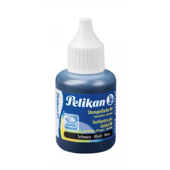 Pelikan Stempelfarbe 84, wasserfest, schwarz, 30 ml geeignet für Gummistempel, für Gewebe, Leder, Holz, Metall, - 1 Stück (351460)