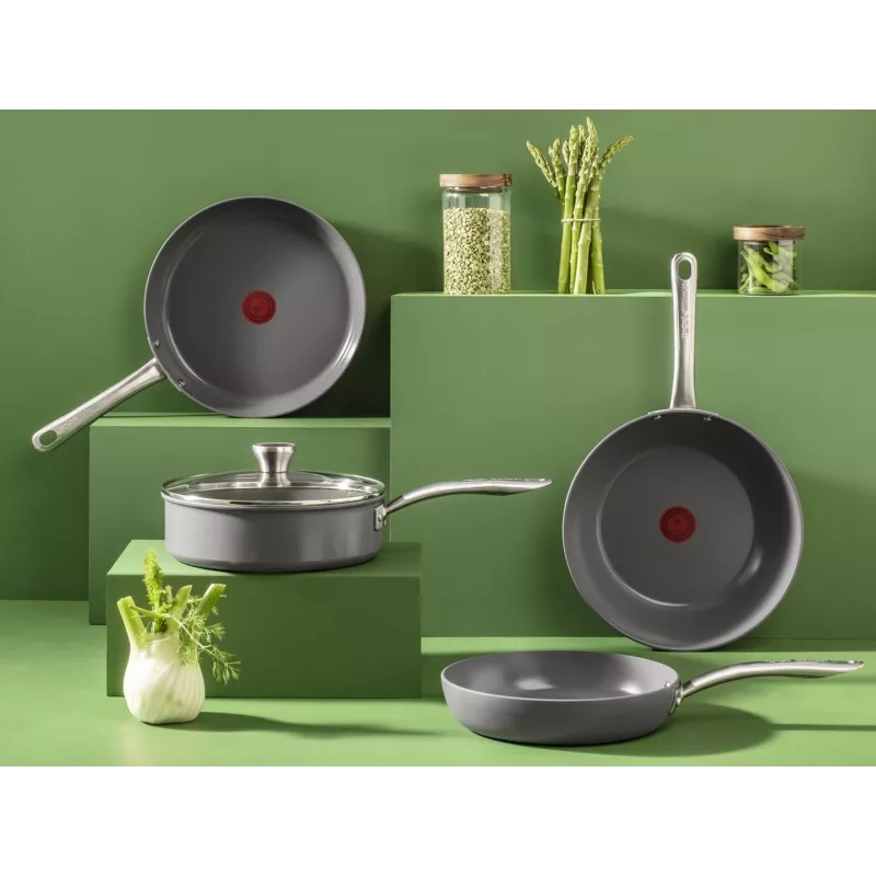 Patelnia Tefal Renewal C4260443 24 cm — aluminium, powłoka ceramiczna nieprzywierająca, kompatybilna z indukcją, Thermo-Spot
