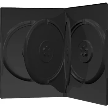 MediaRange 4er-DVD-Box Czarny - Pojemność: 4 CD, 4 DVD - 50 sztuk - Czarny (BOX17)