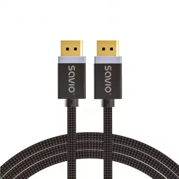 Kabel DisplayPort Savio CL-165 1 m Czarny