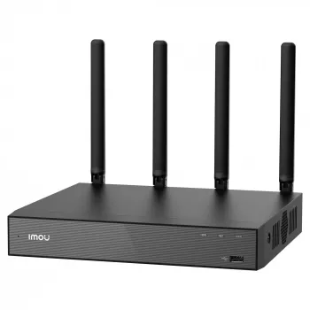 Sieciowy rejestrator wizyjny IMOU N118W Czarny — 18-kanałowy, odtwarzanie 4 kanałów, maks. 3840×2160, dwupasmowe Wi‑Fi, SATA do 16 TB