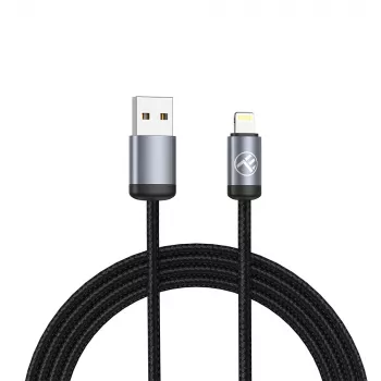 Kabel USB na Lightning Tellur TLL155761, 1 m, 3 A, czarny