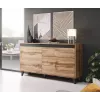 Cama komoda NORD dąb wotan/antracyt