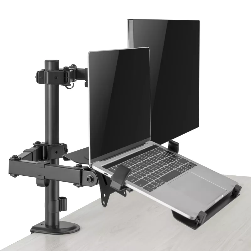 Uchwyt ścienny do monitora SBOX LCD-LM01-2 do ekranów 13–27 cali, maks. obciążenie 12 kg, VESA 100x100