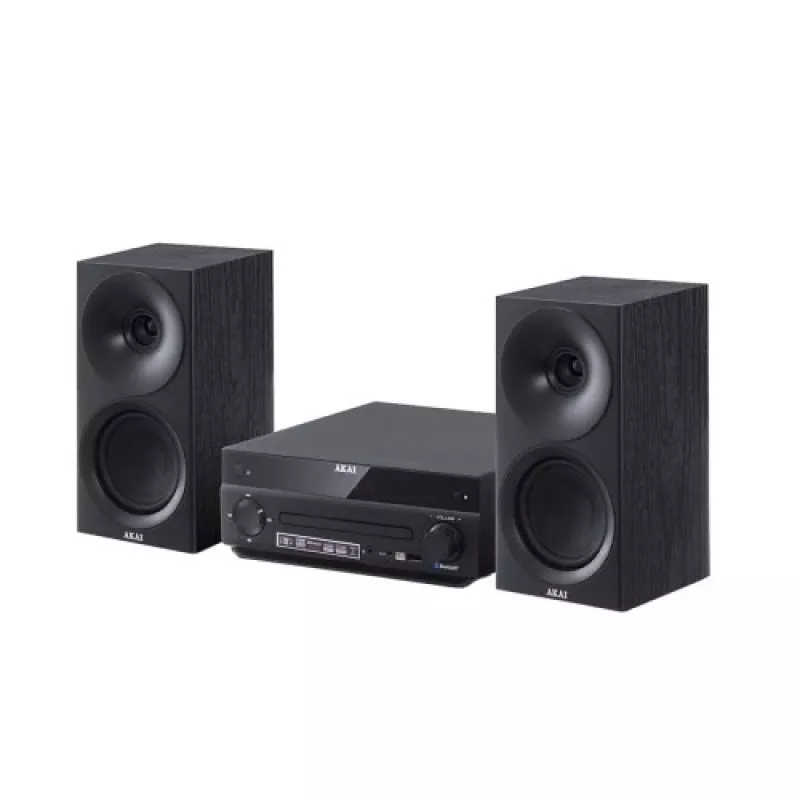 System audio AKAI AM-301 BK music center — kompaktowy domowy zestaw audio