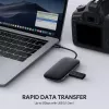 Stacja dokująca do laptopa AUKEY CB-C71 — 3x USB‑C (USB 3.2 Gen1), HDMI, RJ‑45, MicroSD, USB PD 100 W, kabel 0,15 m, czarna