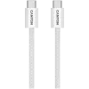 Kabel CANYON OnWire 60MG USB-C na USB-C 60W Magnetyczny Pleciony 1m Biały