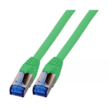 EFB-Elektronik RJ45 kabel krosowy Cat.6A S/FTP TPECat.7 przewód instalacyjny superflex Green 1m Producent: EFB Elektronik (K5525FGN.1)