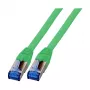 EFB-Elektronik RJ45 kabel krosowy Cat.6A S/FTP TPECat.7 przewód instalacyjny superflex Green 1m Producent: EFB Elektronik (K5525FGN.1)