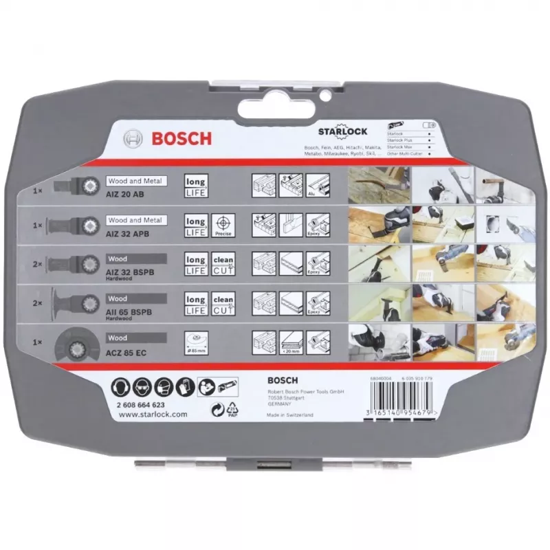 Bosch 2608664623, Czarny, Bosch, Ostrze wymienne Bosch 2608664623. Kolor produktu: Czarny, Kompatybilność z marką: Bosch, Rodzaj produktu: Ostrze wymienne