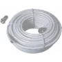 Kabel koncentryczny ShiverPeaks S/CONN 0.643/3.7, 25 m, ZESTAW z 2 wtykami F i 1 przepustem gumowym, >75 dB