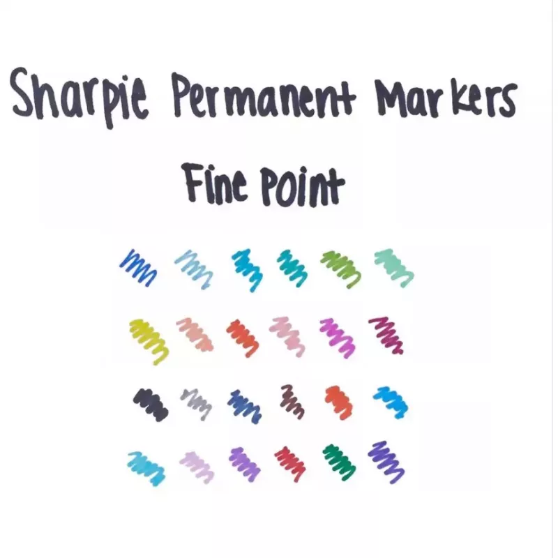 Marker permanentny Sharpie Fine Point, czarny, 12 szt.
