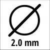 Żyłka tnąca do trymera EINHELL Super Cut Line 2,0 mm, model 3436653, średnica 2,0 mm