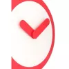 NeXtime klok 2615ro Focus, Ø25 cm, ścienny, biały/czerwony