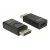 Delock Adapter DisplayPort 1.2 Stecker zu HDMI Buchse 4K Passiv schwarz