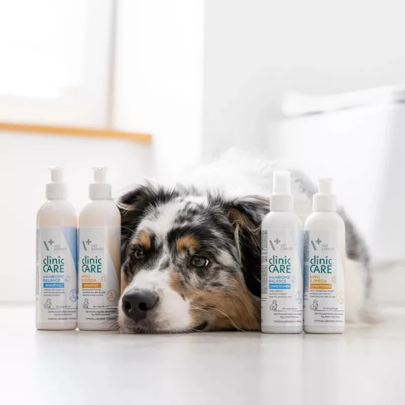 Szampon VETEXPERT Clinic Care Balance 250 ml — zrównoważona pielęgnacja skóry dla psów i kotów