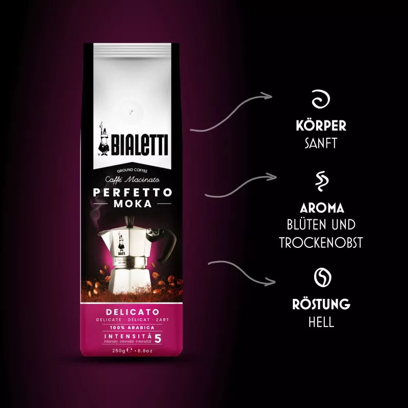 Kawa mielona Bialetti Perfetto Moka Delicato 250g