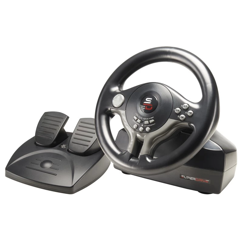 Kierownica + Pedały Subsonic SV200 Czarny Szary USB 180° obrotu
