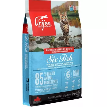 ORIJEN Six Fish Cat - sucha karma dla kota - 5,4kg